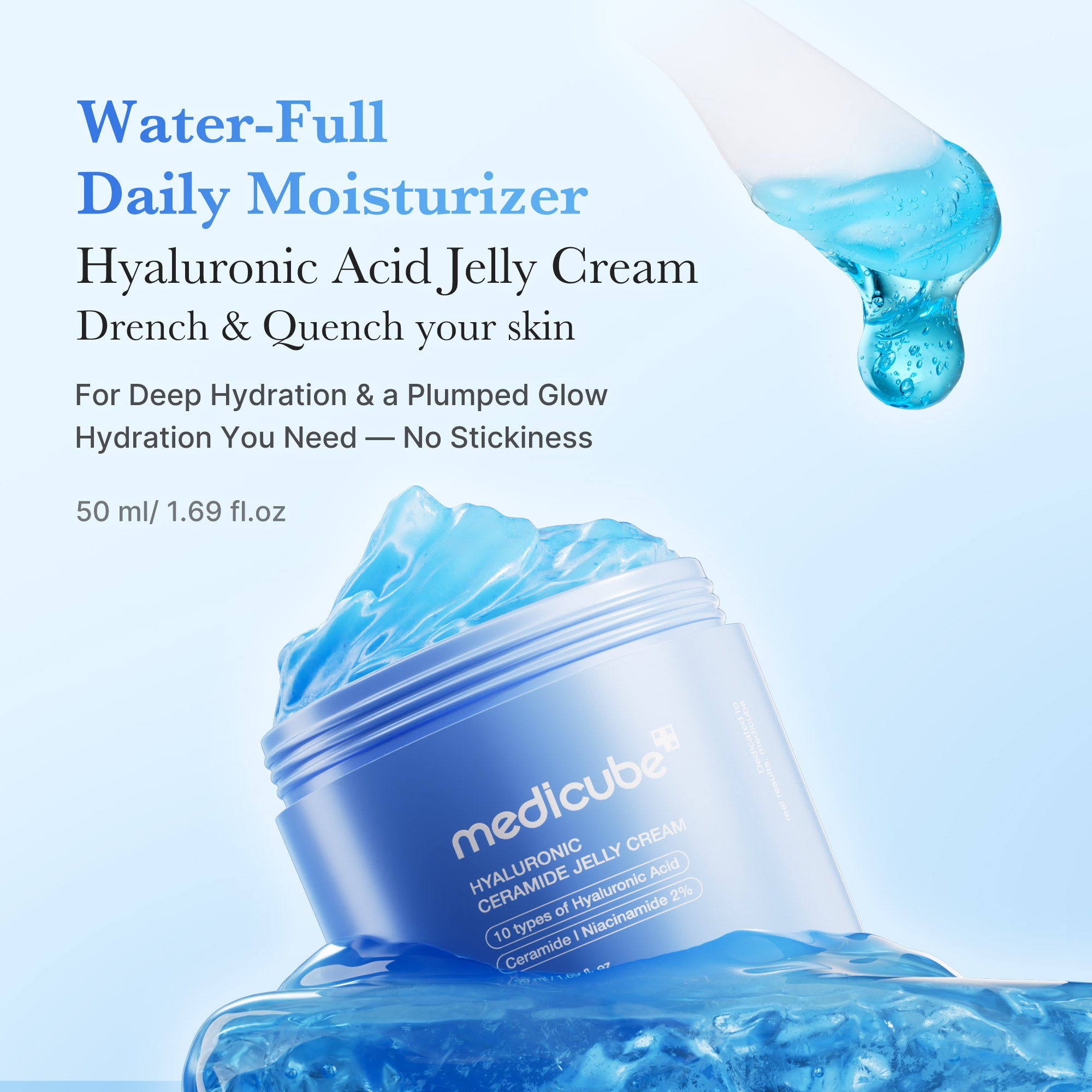 hyaluronic ceramide moisturizing jelly cream