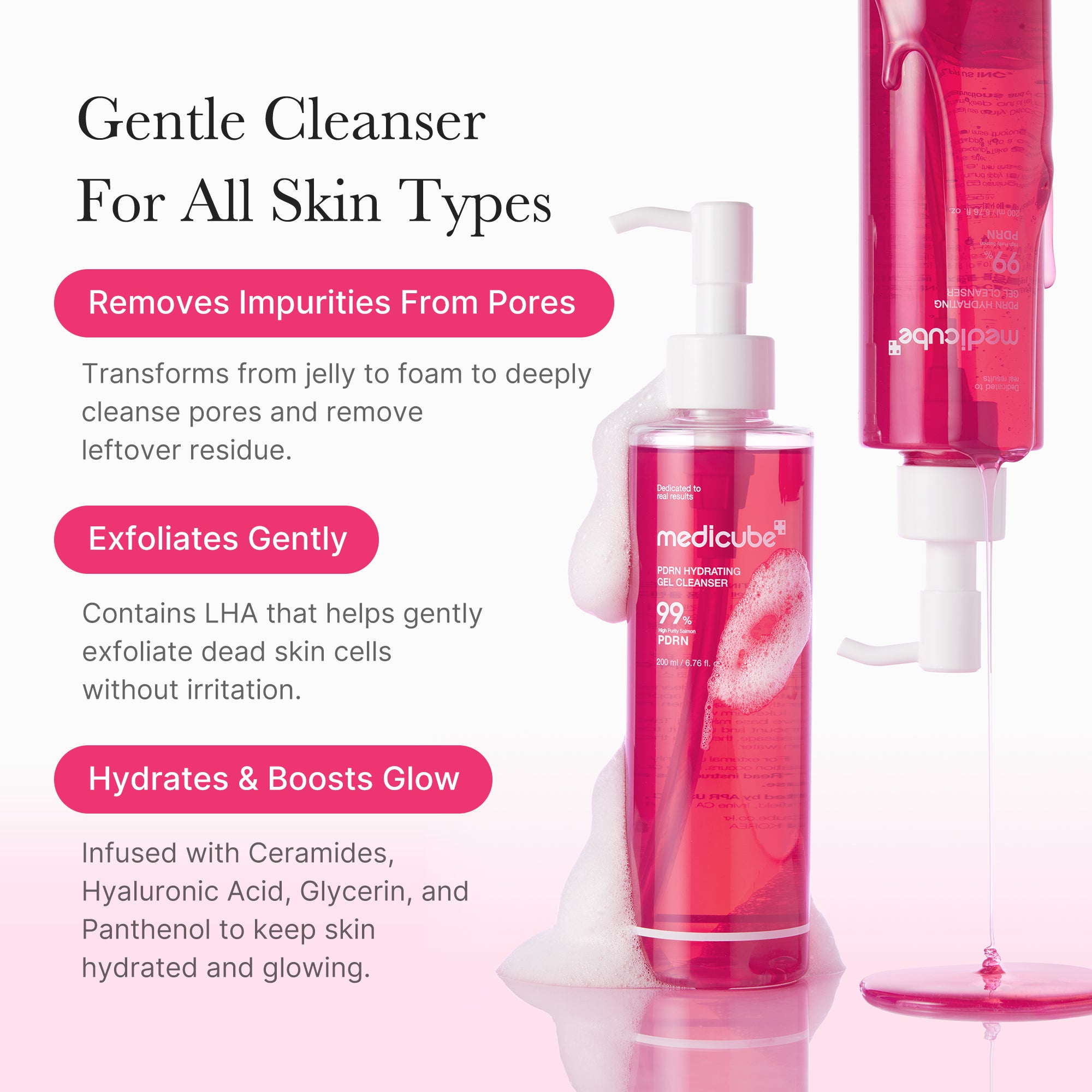 pdrn pink gel cleanser