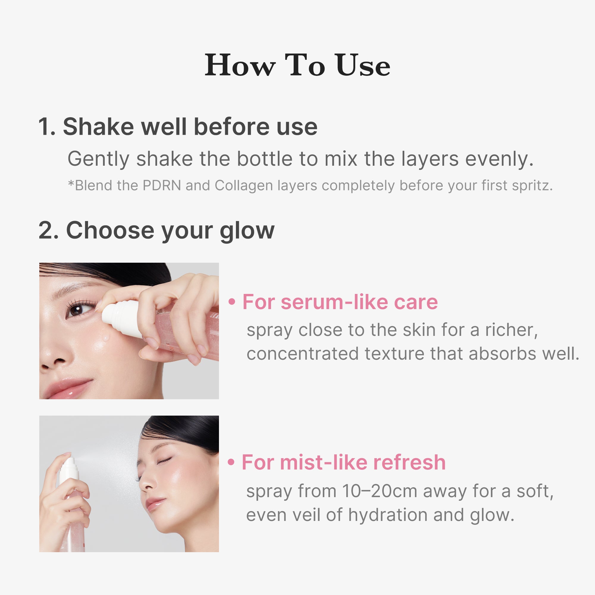 medicube pdrn collagen jelly mist serum