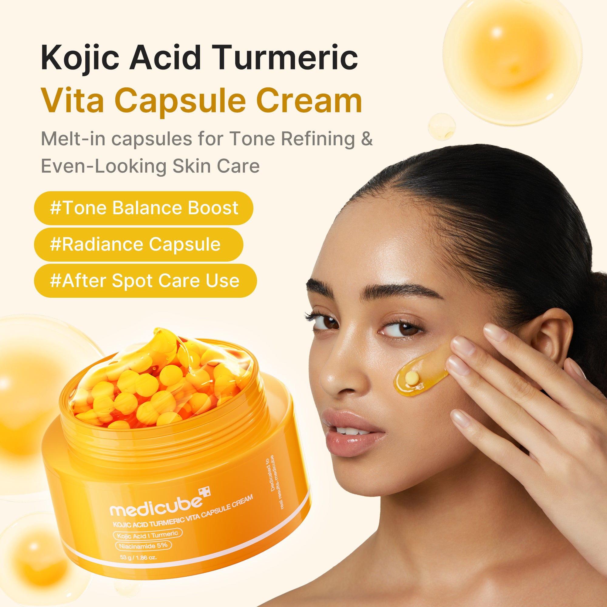 kojic acid turmeric vita capsule cream
