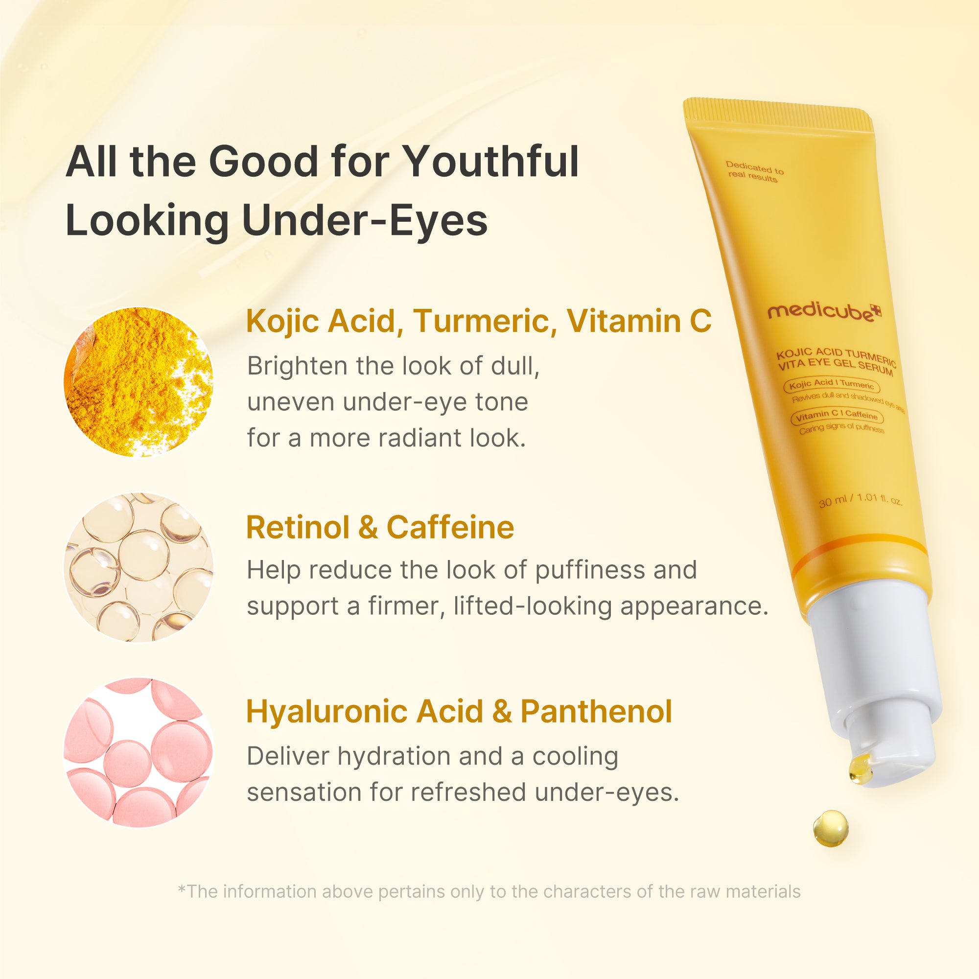 kojic acid tumeric eye gel serum