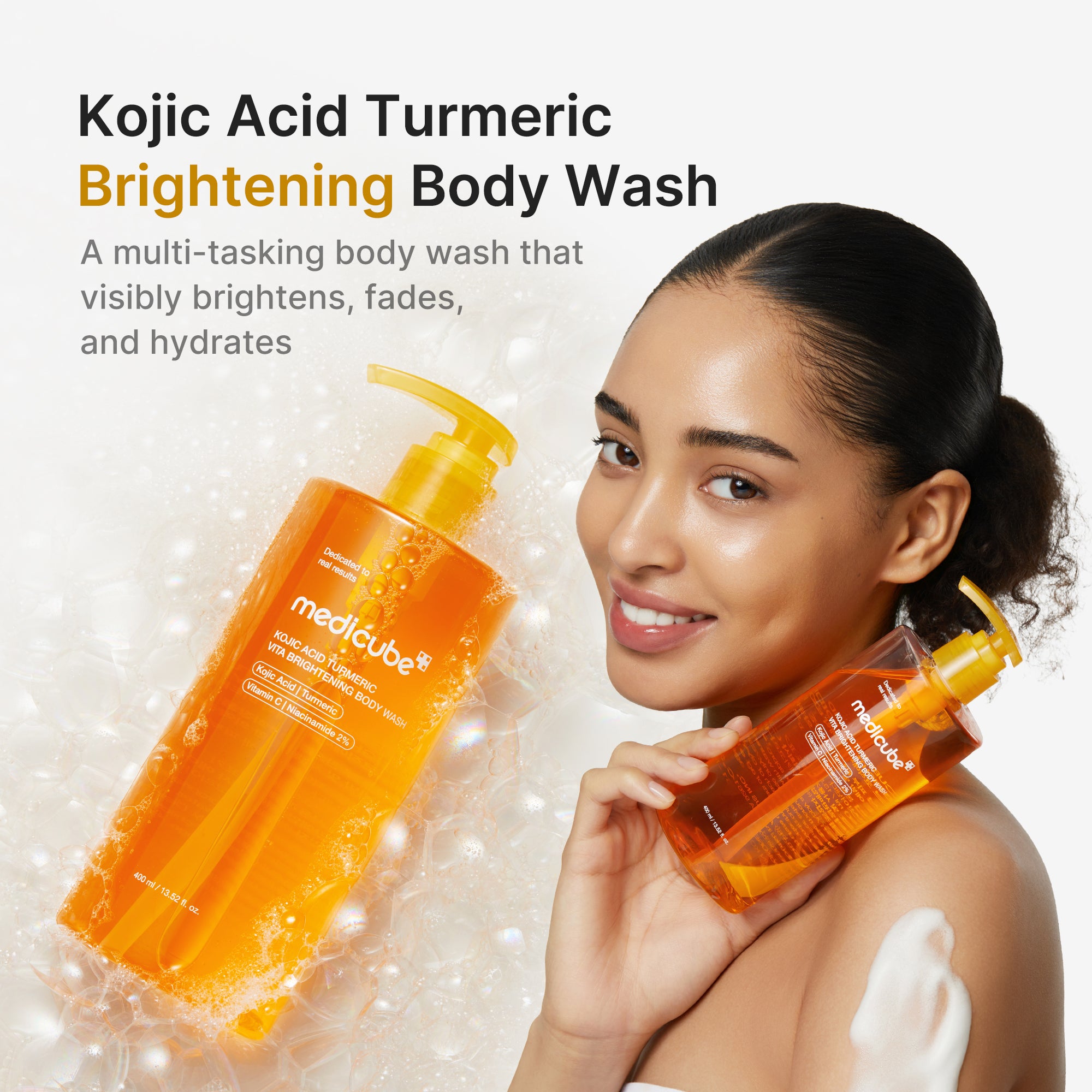 kojic acid turmeric brightening body wash