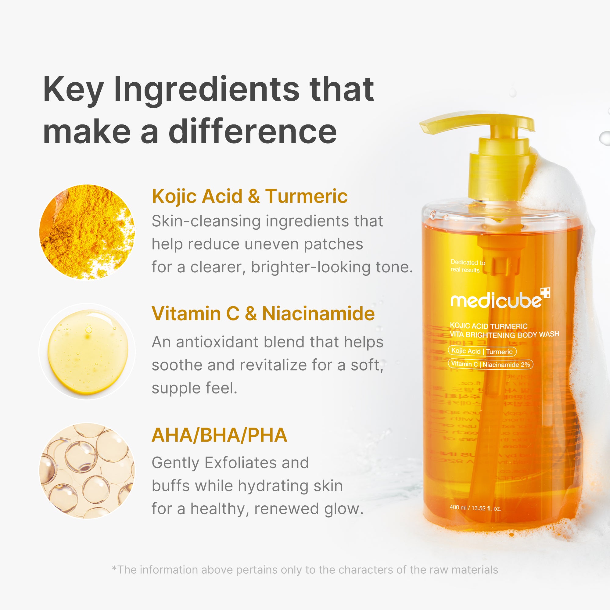 kojic acid turmeric brightening body wash