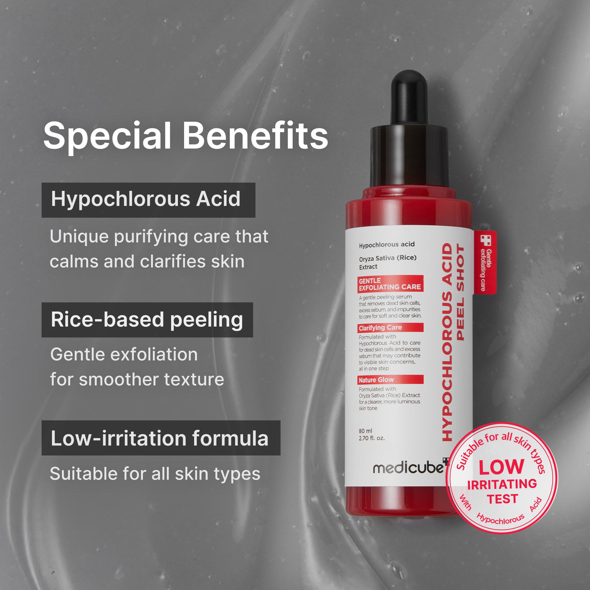 medicube hypochlorous acid peel shot