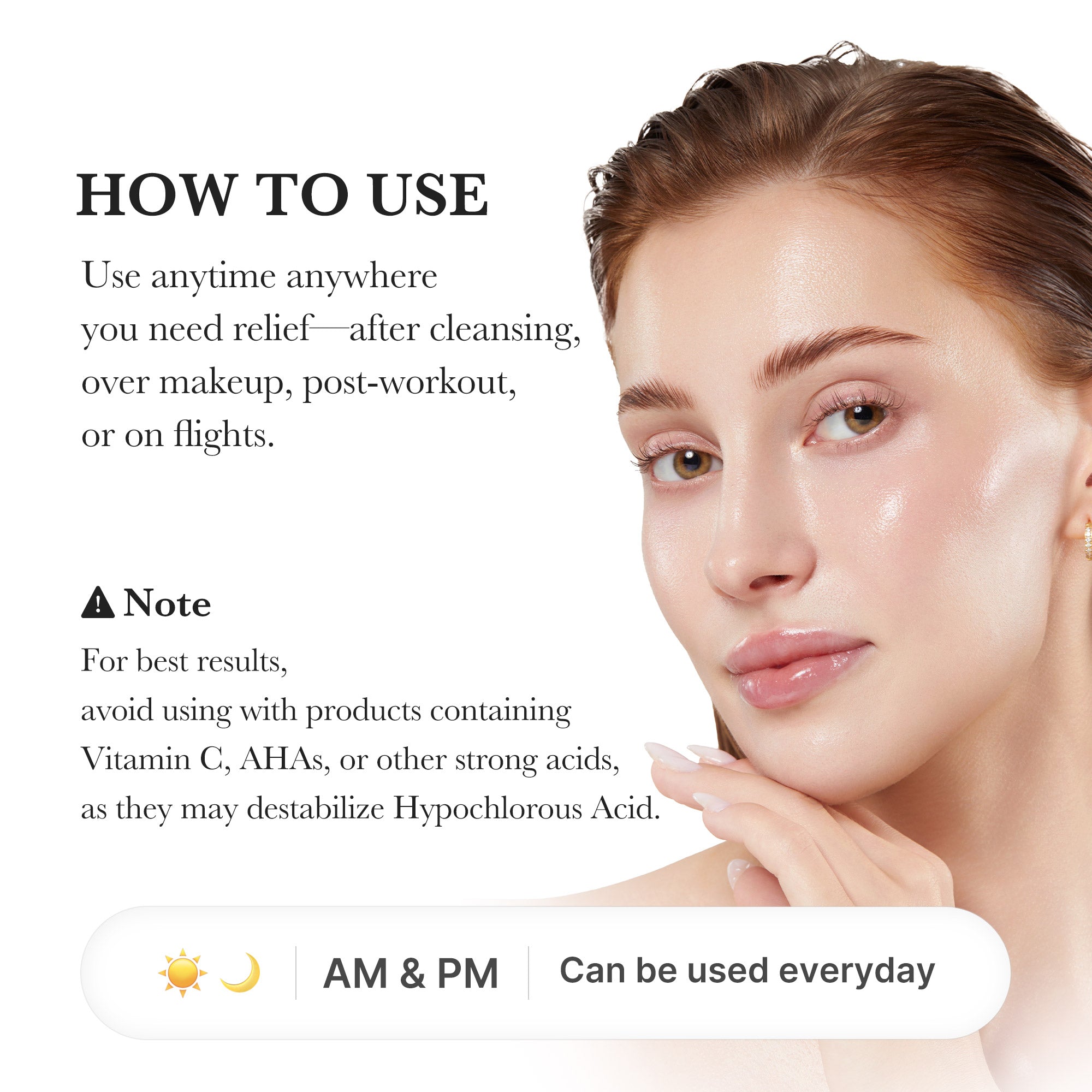 hypochlorous acid power soothing spray